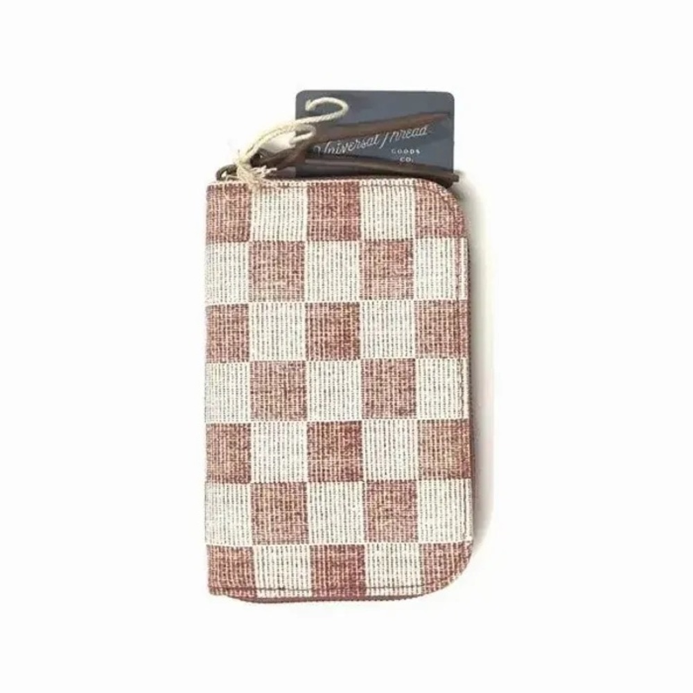 Terracotta Checkered Red & White Wallet